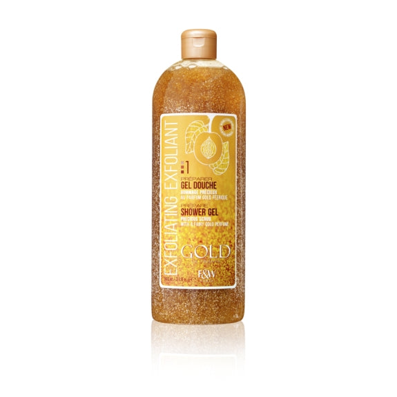 Fair and White Gold  Gel douche exfoliant gold