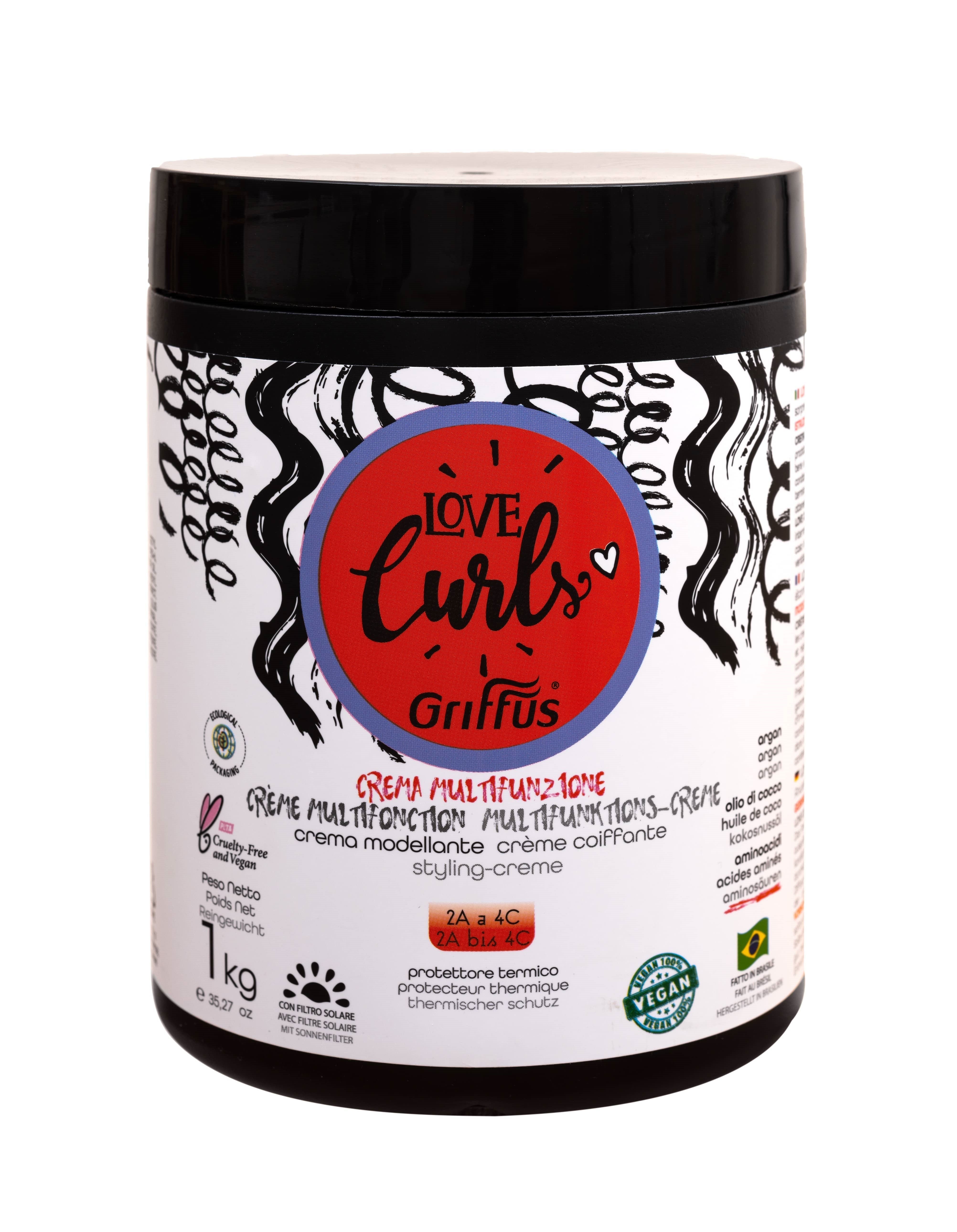 GRIFFUS Love Curls  CREME MULTIFONCTION 2A à 4C