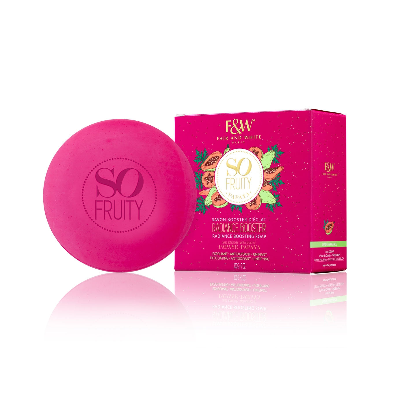 FAIR AND WHITE SO FRUITY PAPAYA SAVON BOOSTER D'ECLAT